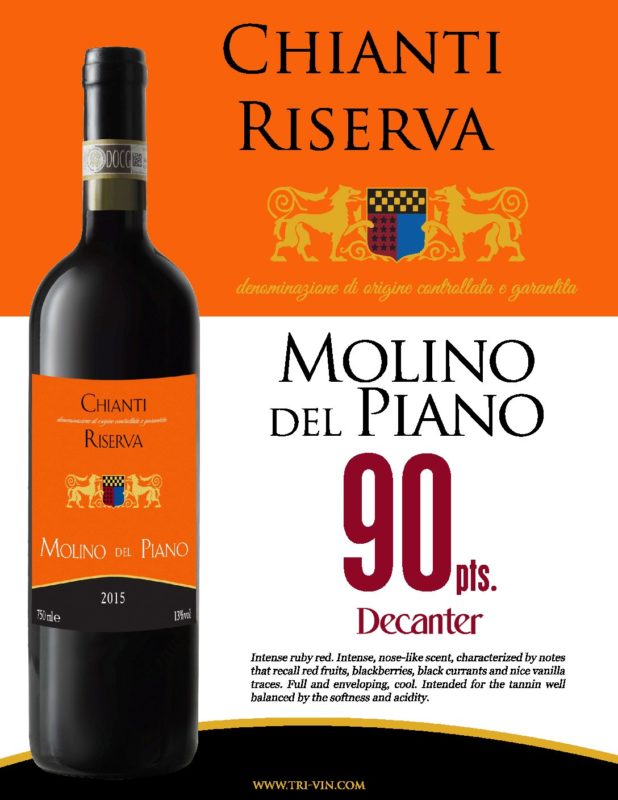 Molino del Piano Chianti Riserva 2015 ss - Tri-Vin Imports, Inc | Wines